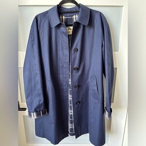 Burberry navy blue trench